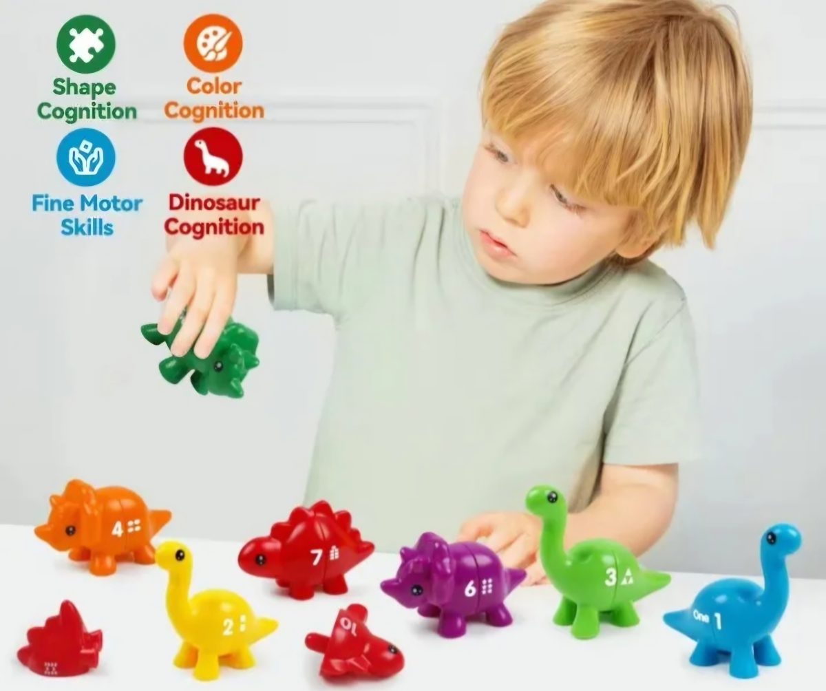 Juguete educativo NÚMEROS diseño dinosaurio - Imagen 7