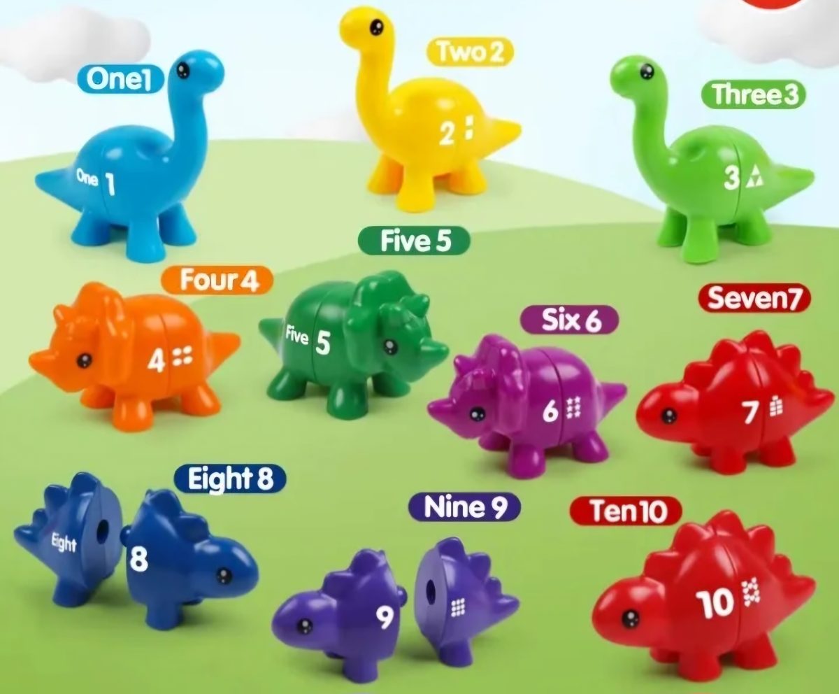 Juguete educativo NÚMEROS diseño dinosaurio - Imagen 3