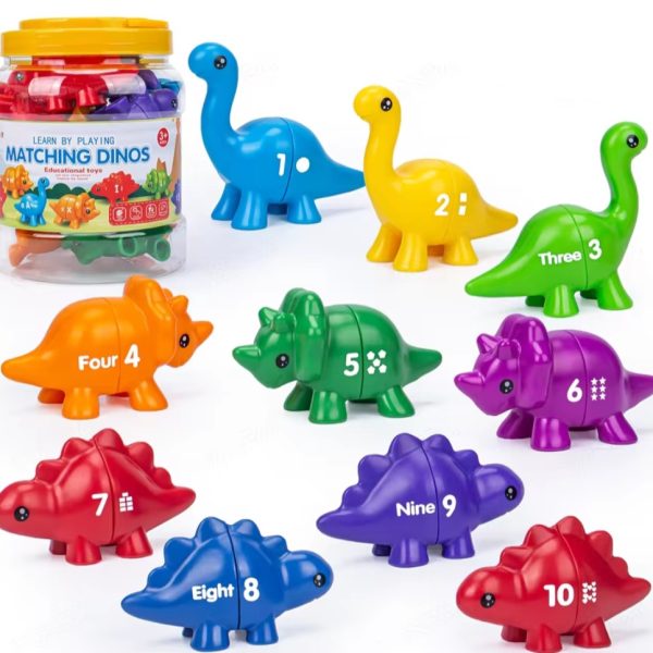 Juguete educativo NÚMEROS diseño dinosaurio