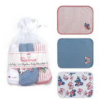 Set x3 tutos de algodón con diseño Tedmimak