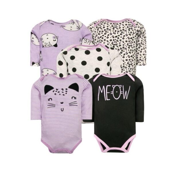 Set 5 bodys meow morada