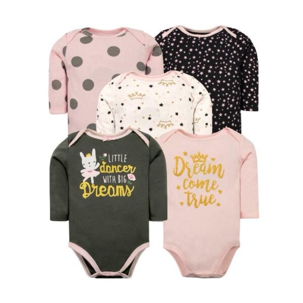 Set 5 bodys conejita bailarina gris