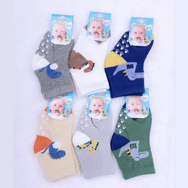 Tripack calcetines 12-24M con antideslizante niño
